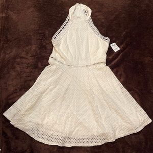 White cotton midi sleeveless dress. Brand new, Charlotte Russe